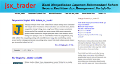 Desktop Screenshot of jsxtrader.com